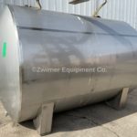Inox 2,500 Gallon All Stainless Steel Horizontal Cylindrical Pressure Wall Pressure Tank