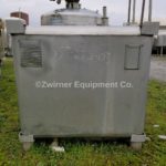 Clawson 345 Gallon 316 Stainless Steel Rectangular Single Shell Portable Tote Tank