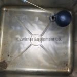 Clawson 345 Gallon 316 Stainless Steel Rectangular Single Shell Portable Tote Tank