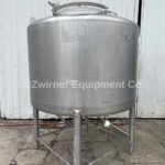 APV 450 Gallon Stainless Steel Dome Top, Cone Bottom Single Shell Tank