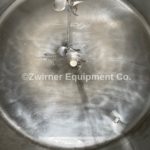 APV 450 Gallon Stainless Steel Dome Top, Cone Bottom Single Shell Tank