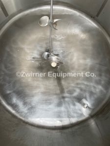 APV 450 Gallon Stainless Steel Dome Top, Cone Bottom Single Shell Tank
