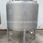 APV 450 Gallon Stainless Steel Dome Top, Cone Bottom Single Shell Tank