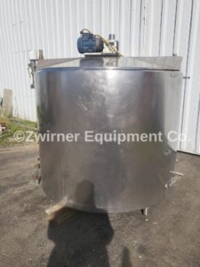 Cherry-Burrell Model EPT, 600 Gallon Bridge and Cover Top, Slope Bottom, Pressure Wall Processor