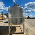 Custom Metalcraft Model 1131300, 1,500 Gallon Stainless Steel Dome Top, Dish Bottom, Single Shell Mix Tank
