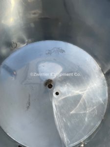 75 Gallon Stainless Steel Single Shell Tank, Open Top, Cone Bottom