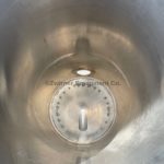 100 Gallon Stainless Steel Single Shell Tank, Open Top, Cone Bottom