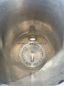 100 Gallon Stainless Steel Single Shell Tank, Open Top, Cone Bottom