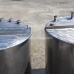 S2 X 300 GALLON STAINLESS STEEL CIP TANKS