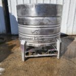 UCON AG CONTAINER SYSTEMS 200 GALLON STAINLESS STEEL DOME TOP, CONE BOTTOM SINGLE SHELL PRESSURE RATED PORTABLE STORAGE TOTE