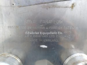 APV Model R51 Stainless Steel Heat Exchange Frame