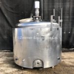 Crepaco 600 Gallon Stainless Steel Dome Top, Slope Bottom, Pressure Wall Processor Tank