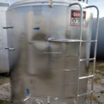 Cherry Burrell Model PA-EPDA 1,000 Gallon Dome Top, Slope Bottom Stainless Steel Pressure Wall Process Tank