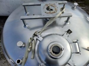 Cherry Burrell Model PA-EPDA 1,000 Gallon Dome Top, Slope Bottom Stainless Steel Pressure Wall Process Tank