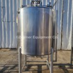 Feldmeier 500 Gallon Stainless Steel Single Shell Mix Tank, Dome Top, Cone Bottom