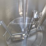 Feldmeier 500 Gallon Stainless Steel Single Shell Mix Tank, Dome Top, Cone Bottom