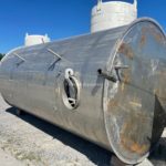 6,000 Gallon Stainless Steel Single Shell Storage Tank, Cone Top, Slope Bottom