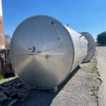 6,000 Gallon Stainless Steel Single Shell Storage Tank, Cone Top, Slope Bottom