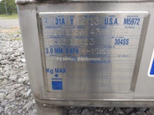 Hoover 126 Gallon Stainless Steel Tote