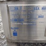 Hoover 126 Gallon Stainless Steel Tote