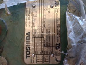 TOSHIBA INDUCTION MOTOR