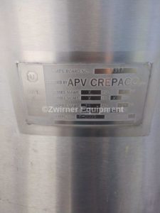 APV CREPACO 200 GALLON STAINLESS STEEL PRESSURE WALL PROCESSOR