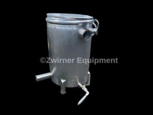 25 GALLON STAINLESS STEEL SINGLE SHELL TANK