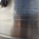 MUELLER 100 GALLON DOME TOP, DISH BOTTOM STAINLESS STEEL SINGLE SHELL TANK