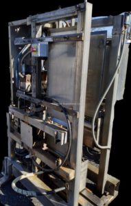 CANNON EQUIPMENT STAINLESS STEEL DUAL HYDRAULIC SINGLE LANE CASE STACKER