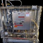 CANNON EQUIPMENT STAINLESS STEEL DUAL HYDRAULIC SINGLE LANE CASE STACKER