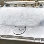 100 GALLON STAINLESS STEEL PMO LEGAL RECTANGULAR BALANCE TANK