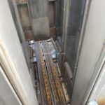 DAIRY CONVEYOR CORP STAINLESS STEEL SINGLE LANE DOUBLE CASE STACKER