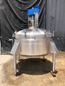 FELDMEIER 1,000 LITER (264 GALLON) STAINLESS STEEL BOLT ON DOME TOP, CONE BOTTOM, PRESSURE WALL PROCESSOR
