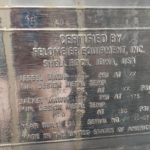 FELDMEIER 3,000 GALLON DOME TOP, FLAT BOTTOM, PRESSURE WALL PROCESSOR