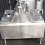 140 GALLON STAINLESS STEEL RECTANGULAR PMO LEGAL BALANCE TANK