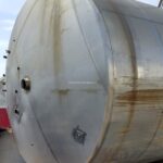 10,000 GALLON STAINLESS STEEL VERTICAL SINGLE SHELL STORAGE TANK