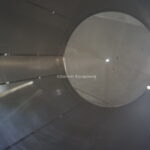 10,000 GALLON STAINLESS STEEL VERTICAL SINGLE SHELL STORAGE TANK