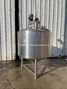 WALKER MODEL PZ-CB 300 GALLON STAINLESS STEEL DOME TOP CONE BOTTOM INSULATED MIX TANK