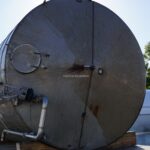 10,000 GALLON STAINLESS STEEL VERTICAL SINGLE SHELL STORAGE TANK