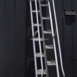 STAINLESS STEEL SAFTY LADDER WITH HAND RAIL