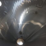 500 GALLON STAINLESS STEEL SINGLE SHELL CONICAL HOPPER