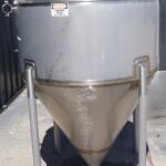 250 GALLON STAINLESS STEEL SINGLE SHELL CONICAL HOPPER