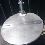 45 GALLON STAINLESS STEEL SINGLE SHELL CONICAL HOPPER
