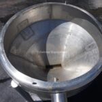 30 GALLON STAINLESS STEEL SINGLE SHELL CONICAL HOPPER