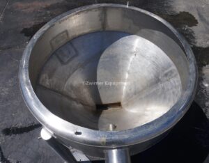 30 GALLON STAINLESS STEEL SINGLE SHELL CONICAL HOPPER