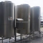 (3) 400 GALLON STAINLESS STEEL SINGLE SHELL CIP TANKS