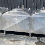 CREPACO 3-COMPARTMENT STAINLESS STEEL INSULATED MIX TANK 150 GALLONS PER COMPARTMENT