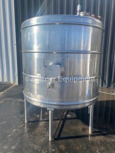 MOJONNIER 1,000 GALLON STAINLESS STEEL VERTICAL SINGLE SHELL TANK