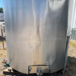1,000 GALLON STAINLESS STEEL BRIDGE AND COVER TOP, SLOPE BOTTOM, JACKETED PROCESSOR