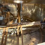 2,000 GALLON BRIDGE AND COVER TOP SHALLOW CONE BOTTOM STAINLESS STEEL INSULATED MIX TANK